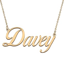 HUAN XUN Customized Custom Simple Any Name Necklace