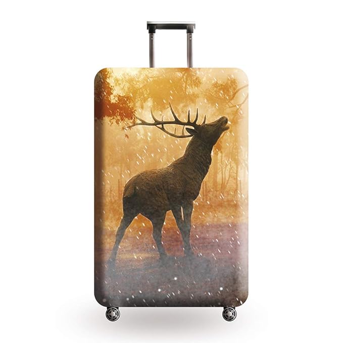 Fasbuy Kofferschutzhülle Mit Frosch-Design | Elastischer Kofferüberzug Für 26-28 Zoll | Grüner Reiseschutz