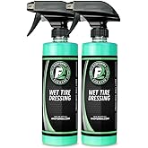 ExoForma Wet Tire Dressing Spray - Extremely High Shine Tire Dressing for That Wet Look - No Sling, Non-Greasy Silicone Formula with UV Protection - Easy to Apply, Minimal Cure Time - 16 fl oz, 2 Pack