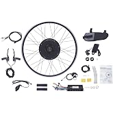 48V 1000W Rear Hub Motor Electric Bike Conversion Kit for 28/29 Inch/700C Rear Wheel Drive Engine Ebike Conversion Kit with LCD Display&amp;Pedal Assist Sensor