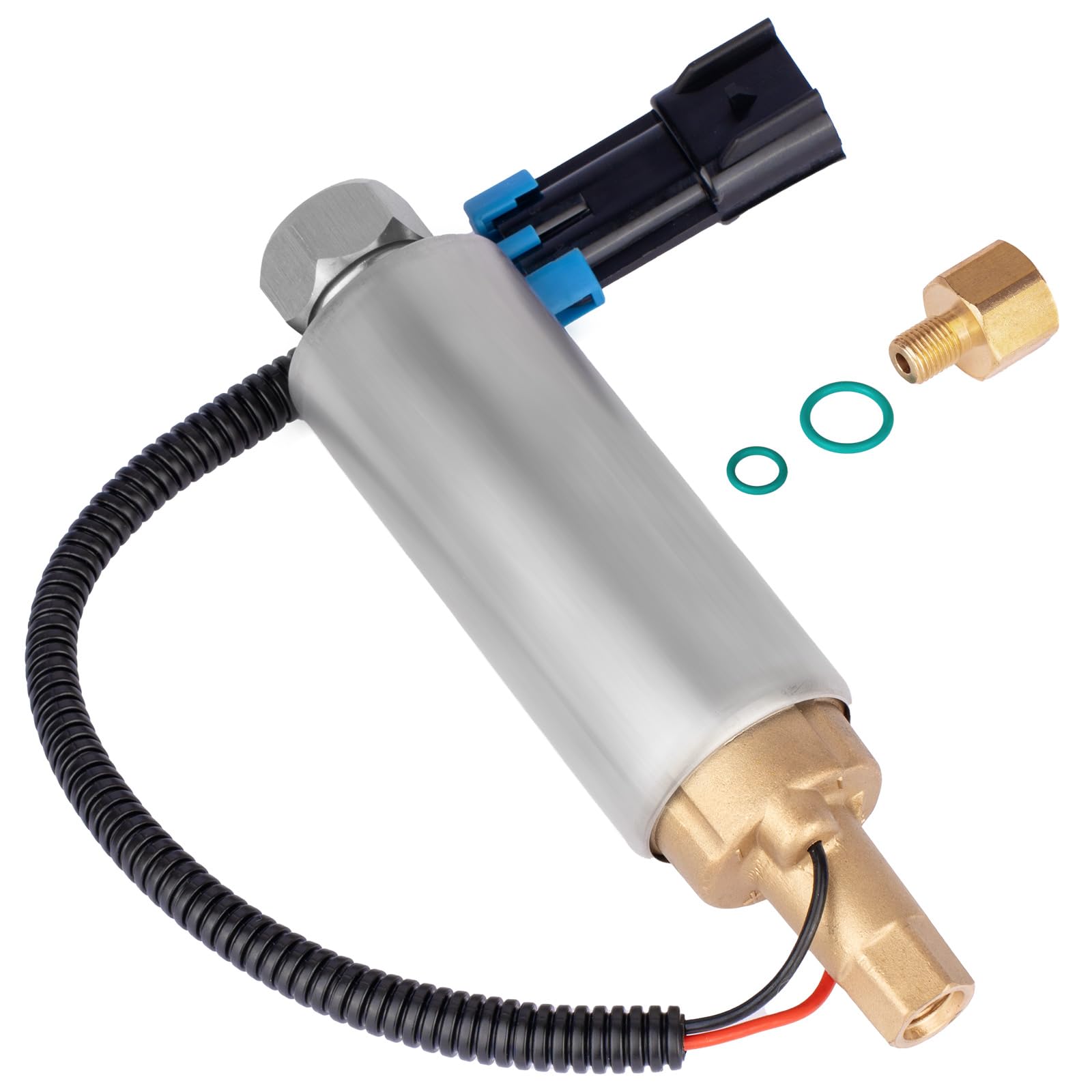 Photo 1 of Yeoflagtrade 861155A3 Electric Fuel Pump Replacement For Mercury Mercruiser Marine Boat 4.3L 5.0L 5.7L V6 V8 Carburetor Engines Low Pressure Fuel Pump Replaces 861155A3 861155-2 18-8868