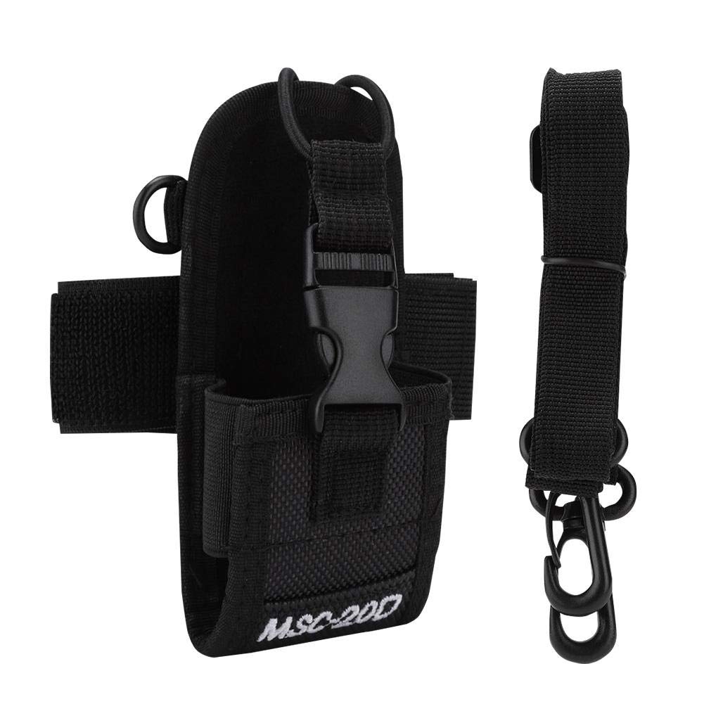 Garsent Walkie talkie Arm Bag, Two-way Radio Phone Police Nylon Lightweight Walkie Talkies Arm Bag with Armband.