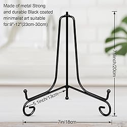 Vivinin 2 Pack Plate Stands - Metal Frame Holder