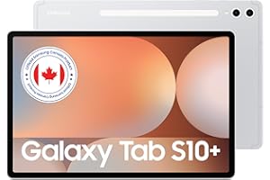 Samsung Galaxy Tab S10+ Silver 256GB - AI Tablet, 12.4", AMOLED 2X, Anti-Reflection, 420 Nits, Quad Speakers, S Pen Included 