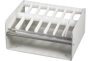 DayMark Safety Systems IT110493 7-Slot Plastic Label Dispenser Rack, Holds 7 Rolls of 3/4" or 1" Wide Labels