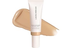 Laura Mercier Tinted Moisturizer Natural Dewy with SPF 30: 24HR+ Hydration, Long Lasting, Sheer to Light, Buildable Coverage, Dewy Finish, Improve Skin Tone and Texture, Skin Tint