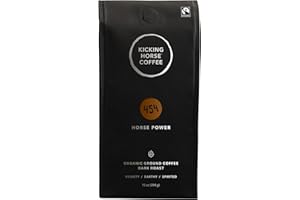 Kicking Horse Coffee 454 Horse Power Ground Coffee, 10 Ounce
