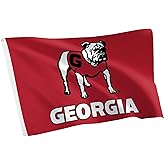 Desert Cactus University of Georgia Flag Bulldogs UGA Dawgs Banners 100% Polyester Indoor Outdoor 3x5 feet Flags (Design E)