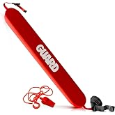 ASA TECHMED Lifeguard Rescue Tube for Home and Commercial Use - Ideal for Lifeguard and Personal Pool - Includes Matching Whistle