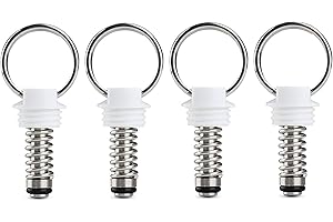 FERRODAY 4PCS Corny Keg Pressure Relief Valve, Plastic Ball Lock Keg Lid Relief Valve for Cornelius Corny Keg Lid Brewing Equipment Replacement Kit