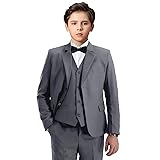 Suit for Boys Slim Fit Gray Tuxedo Suit for Wedding