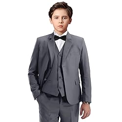Suit for Boys Slim Fit Gray Tuxedo Suit for Wedding