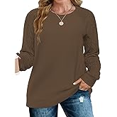 VISLILY Womens-Plus-Size-Sweatshirts Trendy Raglan Cable Knit Long Sleeve Shirts Casual Crewneck Pullover Tunic Tops XL-5XL