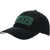 Bioworld Wicked Glitter Print Logo Women's Black Unstructured Baseball Cap