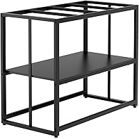 Urban Deco 40 Gallon Fish Tank Stand 660LBS Capacity For Aquarium Stand Metal Fish Tank Stand 38.2"x18.5"x29.5" Dual-Layer De