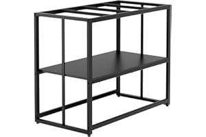 Urban Deco 40 Gallon Fish Tank Stand 660LBS Capacity For Aquarium Stand Metal Fish Tank Stand 38.2"x18.5"x29.5" Dual-Layer Design Terrarium Stand Ideal for Home and Office