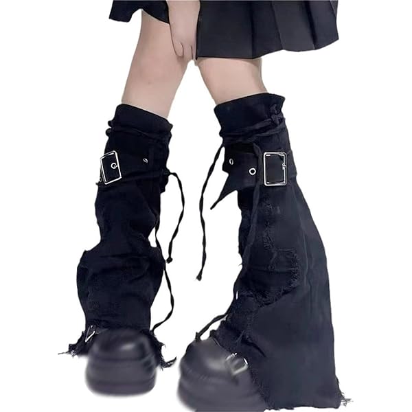 Guantes Largos Sin Dedos Góticos Punk, Calentador De Brazo, Longitud Del Codo, Guantes Con Agujero Para El Pulgar, Blanco