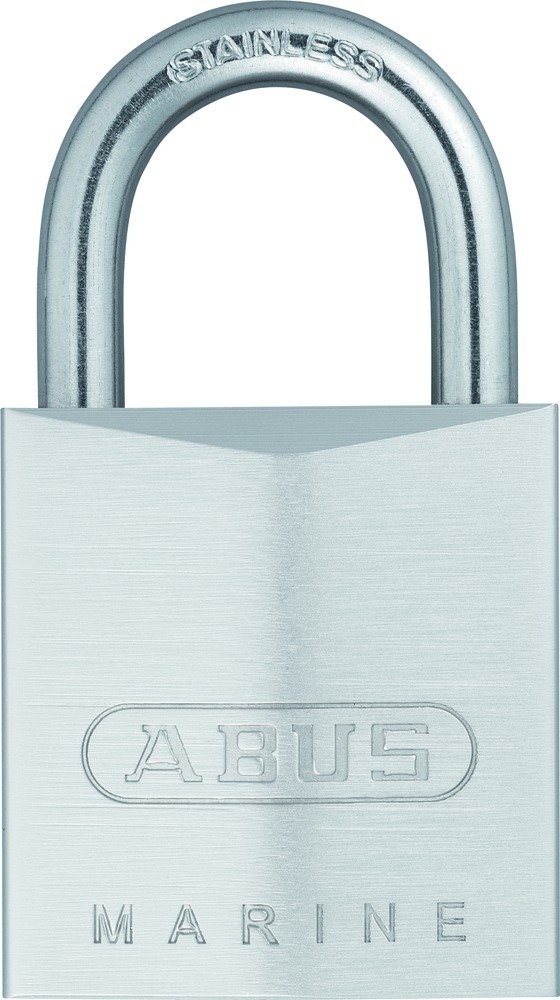 ABUS 28636 Stainless Steel Shackle Brass Padlock with 7341 Reversible Alike Keyed