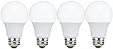 TCP LED 60 Watt Equivalent A19 | 4 Pack | Cool