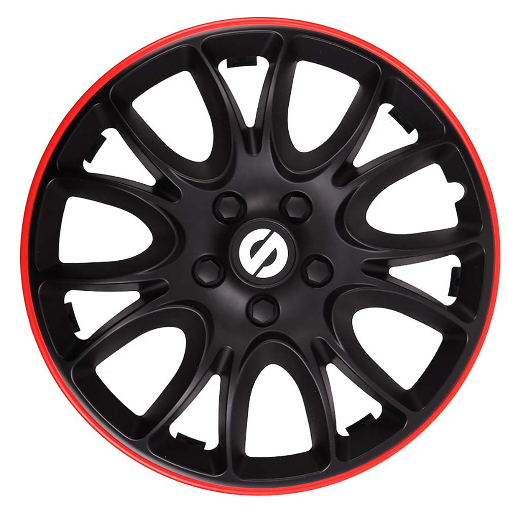 Sparco SPC1694BKRD Set Wheel Covers Veneto 16-inch Black/red