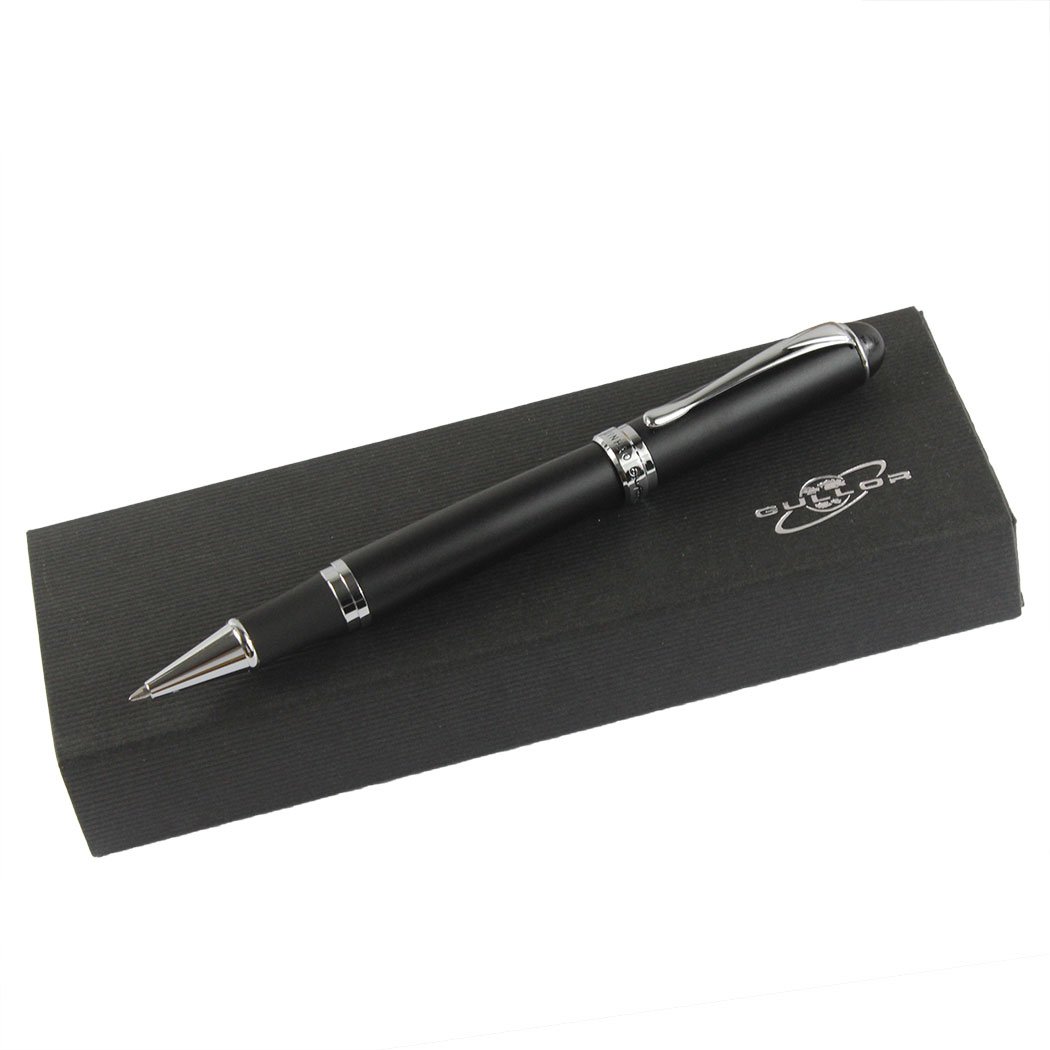 Gullor 750 Rollerball Pen Matte Black with Original Pen Box and Pen Pouch