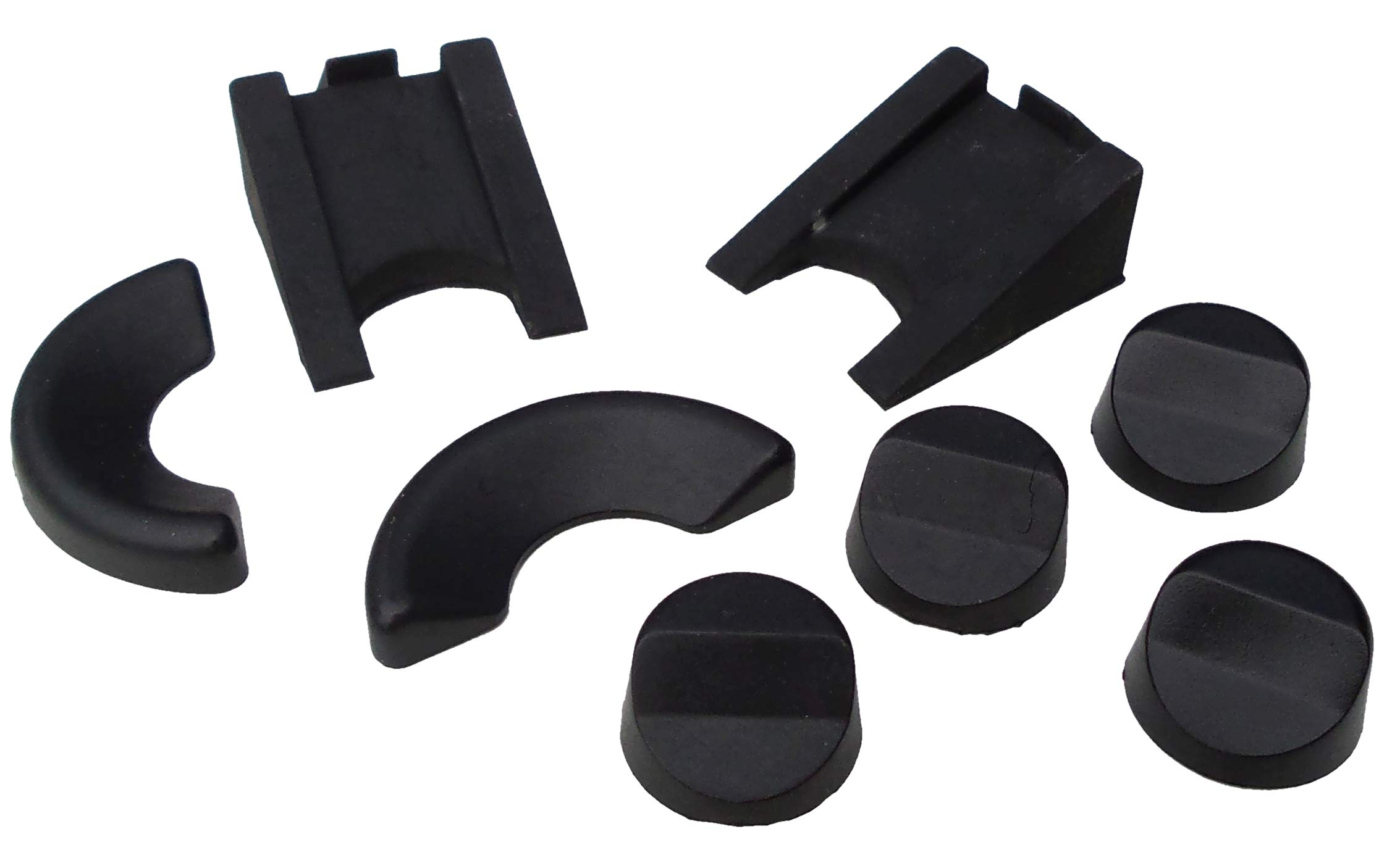 Acclaim Umpire Solid Rubber Bowling Measuring Wedges 4 Round 2.8 cm 2 Semi Circle 6cm Plus 2 x 6.5 cm x 2 cm x 4 cm Multi Angle Rubber