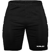 Kalci Youth Padded Goalie Shorts, Sweat Wicking Soccer Shorts for Boys and Men, Regular Dri-Fit Football Goalkeeper Shorts