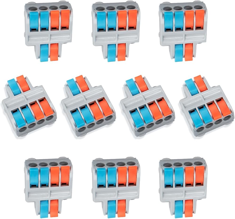 Innfeeltech SPL-42 2 In 4 Out Terminal Block 10 Pcs Cable Connector