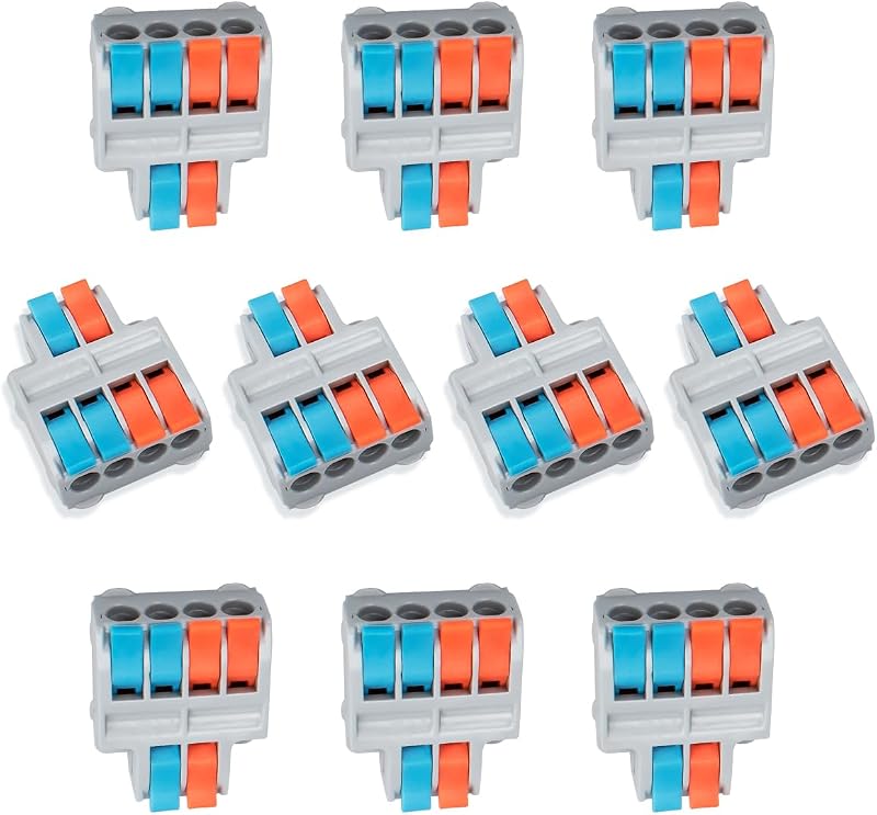 Innfeeltech SPL-42 2 In 4 Out Terminal Block 10 Pcs Cable Connector