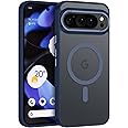 BENTOBEN Magnetic for Google Pixel 9 Pro XL Case, Pixel 9ProXL Phone Case Compatible with MagSafe, Translucent Matte Slim Shockproof Protective Magnetic Cover for Google 9 ProXL 6.8 inch, Dark Blue
