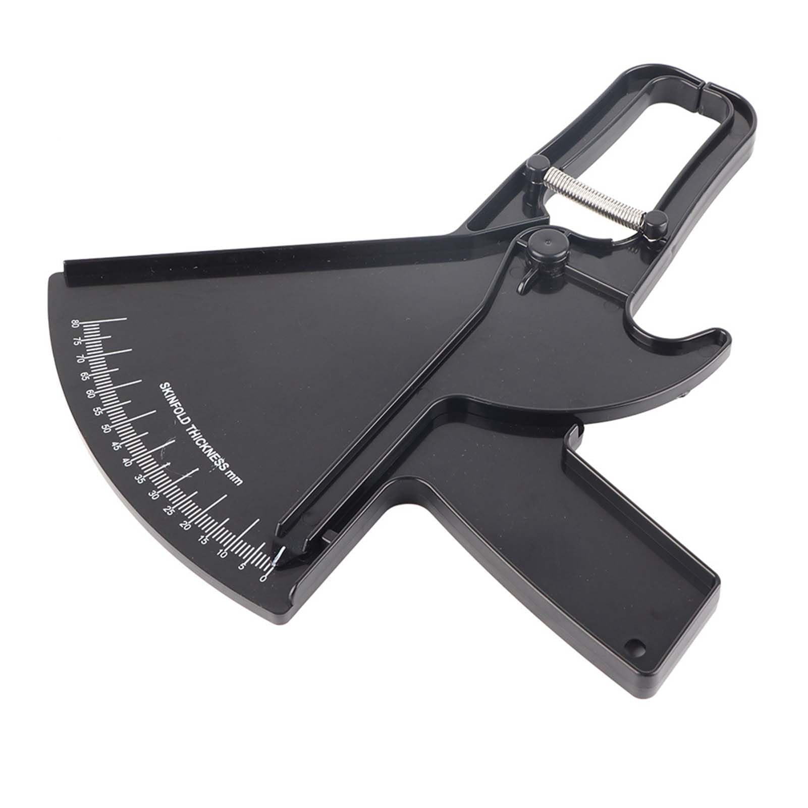 Body Fat Caliper, Accurate Measure Skinfold Caliper, 0-80MM Fat Measuring Test, Body Fat Tester for Fitness Weight Loss (black)