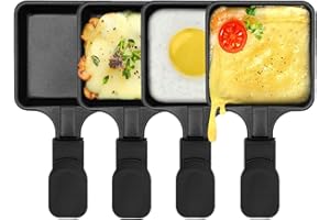 Non-Stick Coating Mini Iron Raclette Grill Pan Cheese Pan Replacement Additional Raclette Dishes Mini Grill Pan
