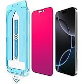EGKimBa for iPhone 16 Pro Privacy Screen Protector, Gradient Color Tempered Glass, Bubble Free, Easy Installation, Auto Dust-Elimination, Anti Blue Light