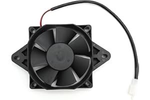 Saihisday 12V DC Radiator Cooling Fan, Square Radiator Cooling Fan, Replacement for 4 Stroke 200cc 250cc Water Cooled Quad AT