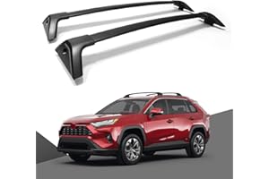 LANBOS Roof Rack Cross Bars Compatible with Toyota RAV4 2019-2024 LE XLE XSE Limited Hybrid Aluminum Lockable Crossbars Rooftop Cargo Luggage Carrier (Not Fit Adventure/TRD Off-Road)