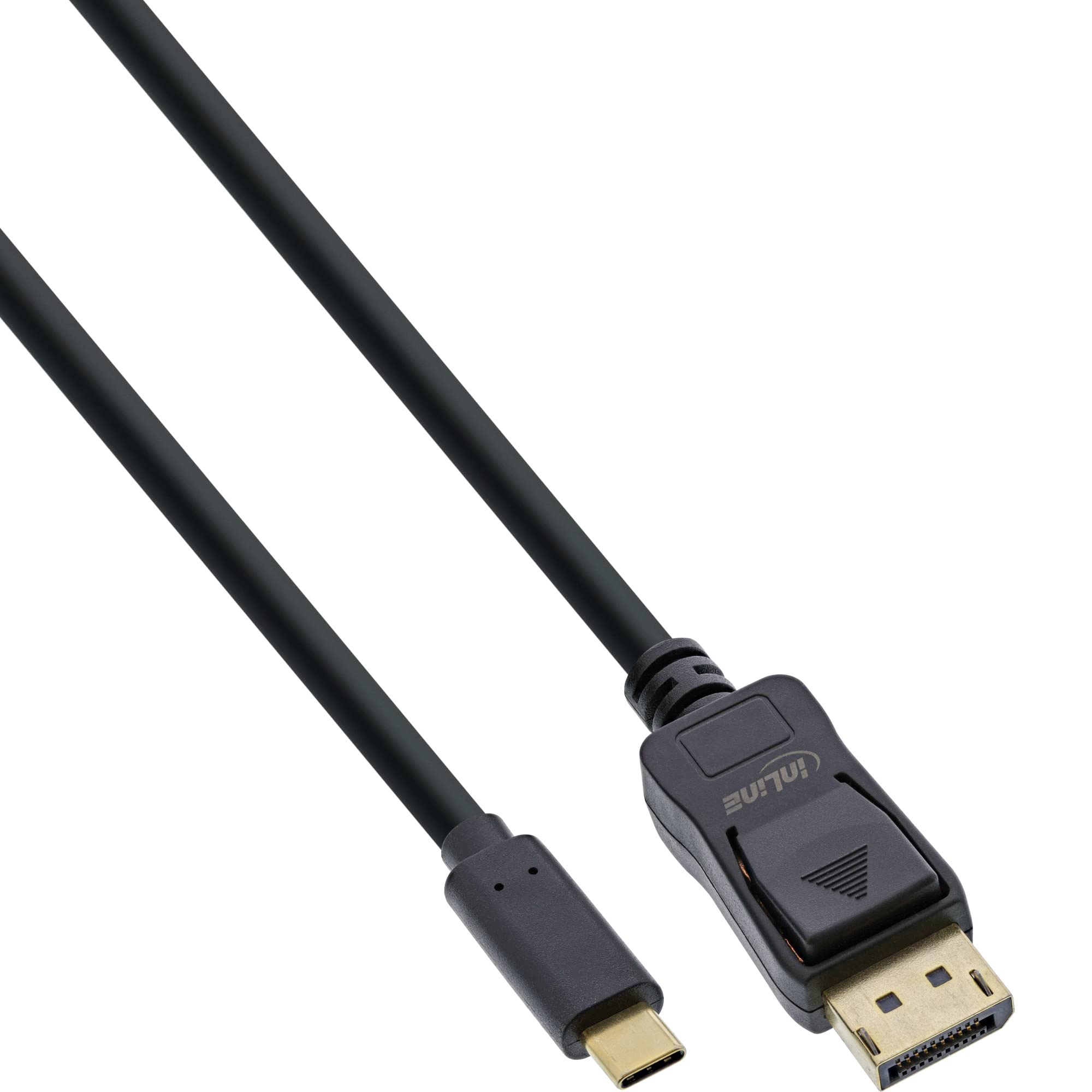 InLine® USB Display Cable, USB Type-C Male to DisplayPort Male (DP Alt Mode), 4K2K, Black, 5 m