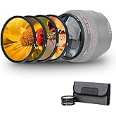 67mm Macro Close-Up Filter Set (+2 +4 +8 +10) Macro Filter Accessory with Filter Pouch for Canon EOS R RP R6 with RF 24-105mm