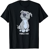 Pitbull Pibble Dad Father's Day Pitbull Lover Men's Graphic T-Shirt