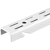 John Sterling Dual-Trak Adjustable Shelving Standard, 39-inch, Warm White, 0120-39WT