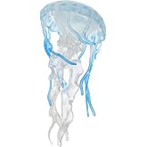 Zerodeko Jellyfish Education Model 4.72X2.36X2.36 Inch Simulated Sea Animal Figure Kids Science Toy Interactive Learning Marine Creature Prop