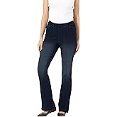Woman Within Plus Size Fineline Stretch Denim Wide-Leg Pull-On Jeans