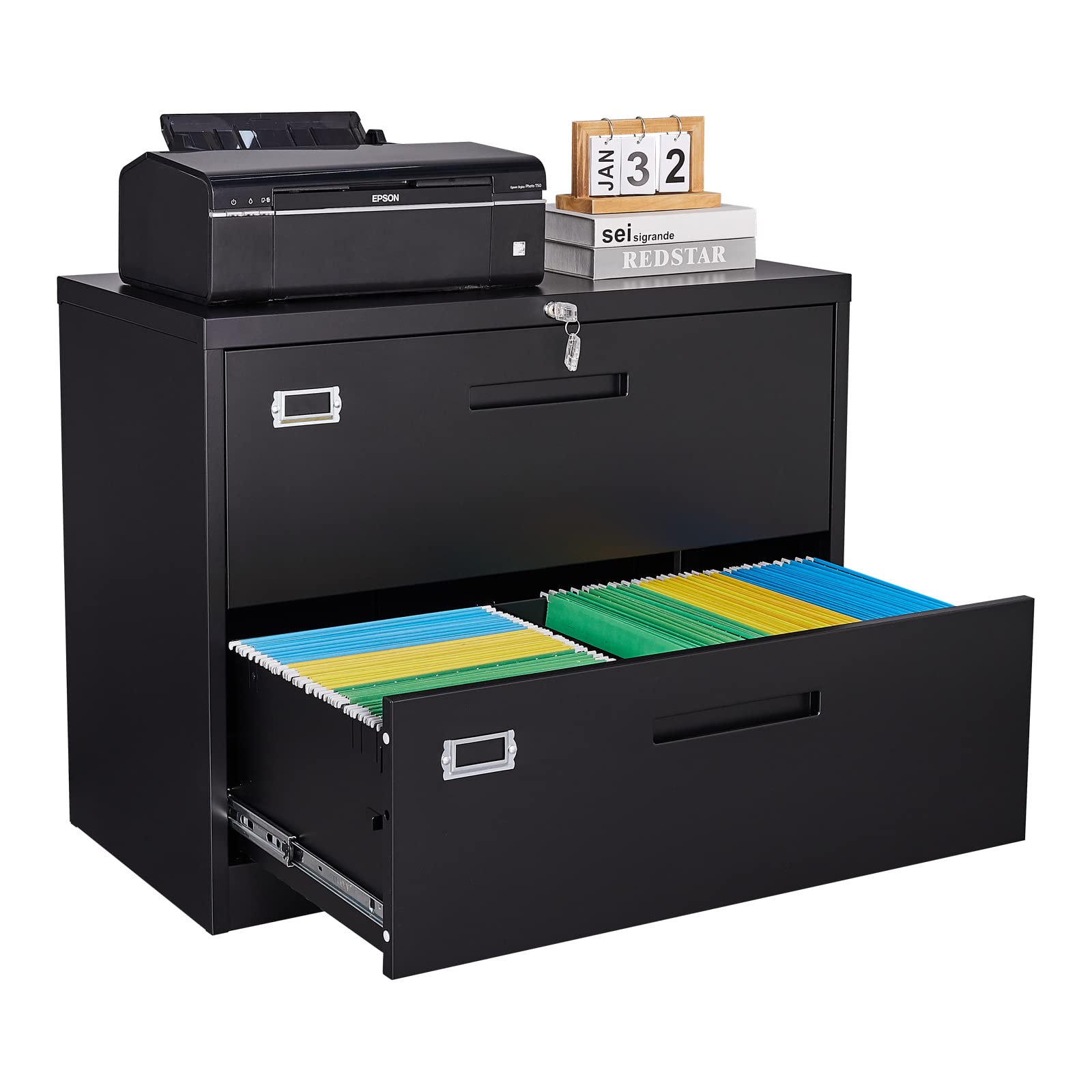 SISESOL 2 Drawer Lateral File Cabinet with