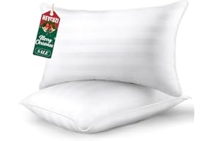 HEYCUZI Pillows Queen Size 2 Pack for Sleeping - Premium Down Alternative Cooling Bed Pillow for Side, Back, and Stomach Slee