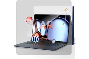 soonjet [Original Screen Output for MacBook Air 13.6 inch Screen Protector M3 M2 2024-2022[8K Ultra HD, 0 Glare] Anti-Fingerprint, Laptop Screen Protector for MacBook Air 13" M2, Model A3113 A2681