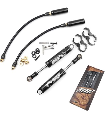Smooth Out The Rough Stuff – Yeah Racing 100mm Desert Lizard Two Stage Shocks (Black)