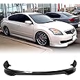 MagicDrift Front Bumper Lip Chin Spoiler, Compatible with 2007-2009 Nissan Altima Sedan, NS Style Flexible Polyurethane(PU) Front Lower Splitter Protector, Unpainted Black, 1PC