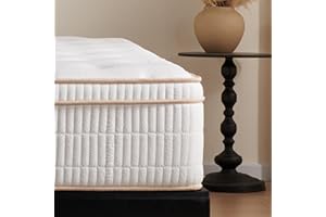 HIRELIX Twin Size Mattress 10 Inch, Medium Firm with Memory Foam and Individually Wrapped Pocket Coils, Fiberglass-Free, CertiPUR-US Certified