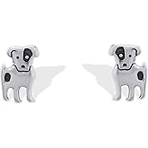 Boma Jewelry Sterling Silver Puppy Dog Stud Earrings