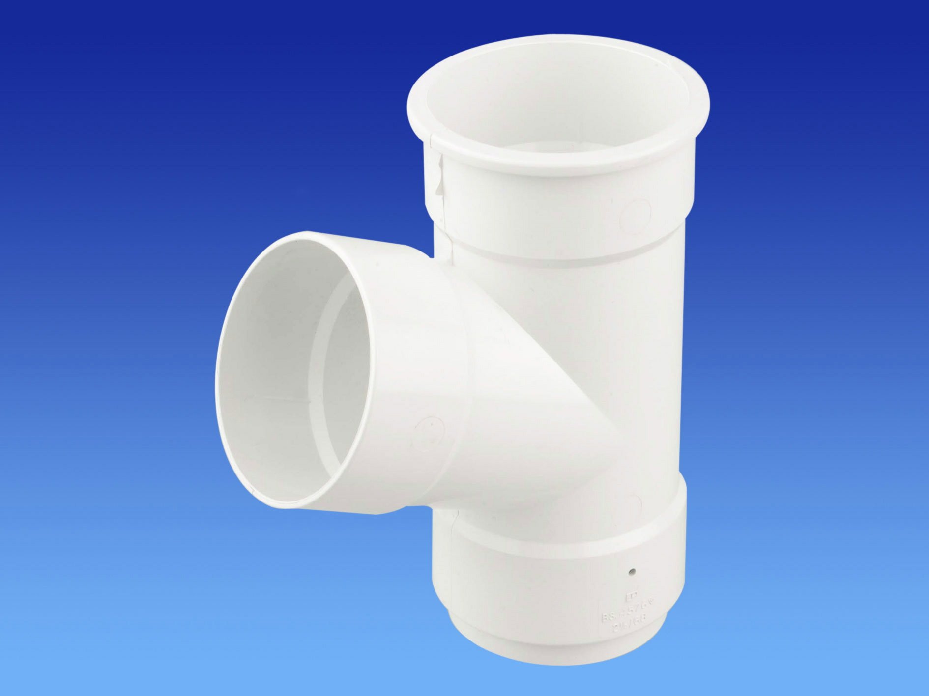 Wavin OSMA Roundline Pipe Branch 67.5 deg White 0T035w