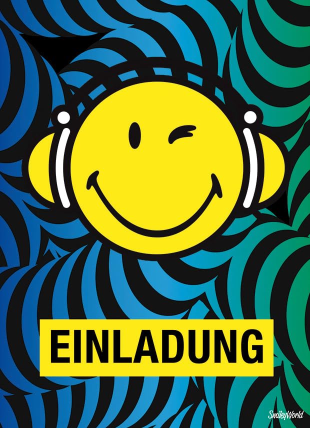 Invitation Card Smiley 10.5 x 14.5 cm